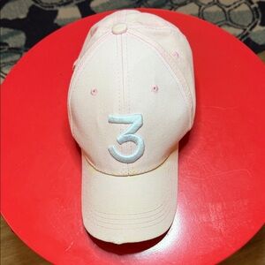 Pink Baseball Cap with Number 3